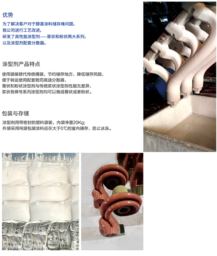 膏狀、粉狀涂型劑